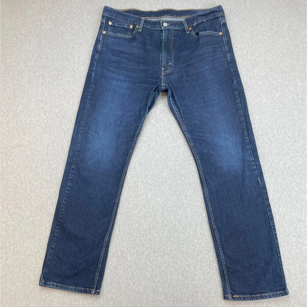Levis 513 Jeans Mens 36 x 32 Cotton Blend Stretch Slim Straight